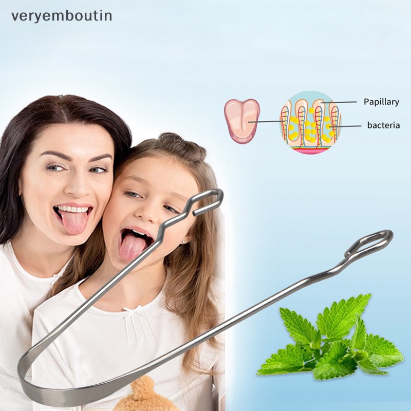 1 Dụng Cụ Vệ Sinh Lưỡi Bằng Thép Không Gỉ Chất Lượng Cao