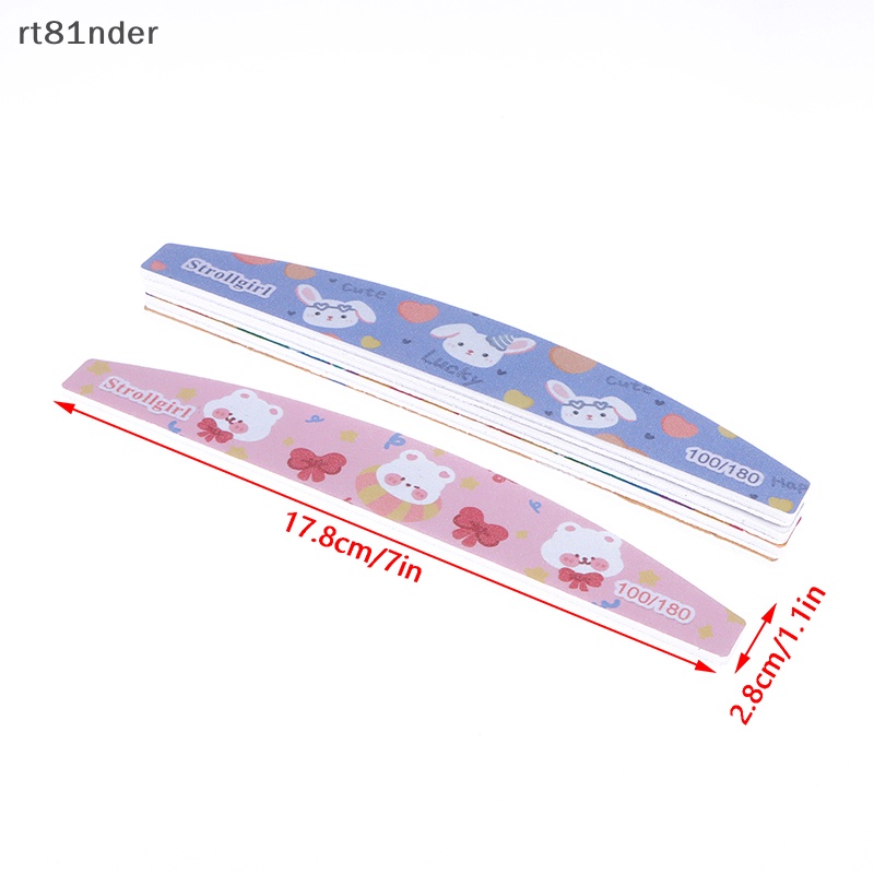 Dụng Cụ Dũa Móng Hai Mặt Màu Trắng In Họa Tiết Hoạt Hình