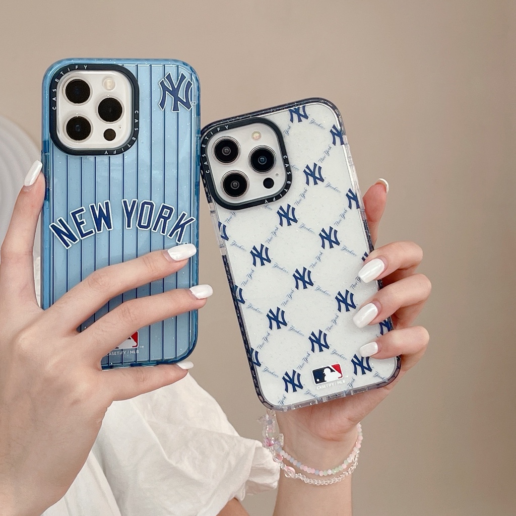 Ốp Điện Thoại In Logo MLB Thời Trang Cho iPhone 14 Pro Max 14 Pro 13 Pro Max 12 Pro Max 11 Pro Max