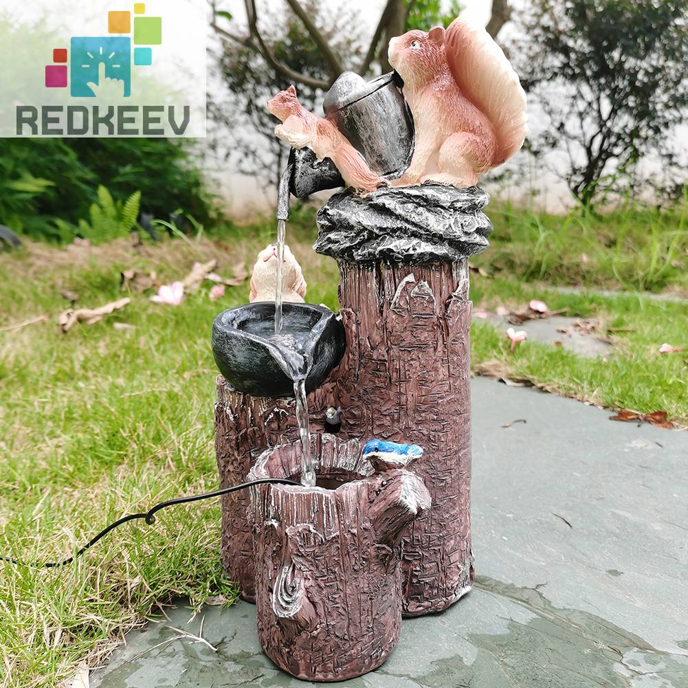 Tượng Hình Động Vật Bằng Nhựa Resin Giao Diện USB Trang Trí Sân Vườn