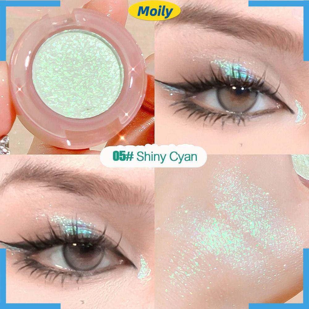 MOILYVN Phấn Mắt Đơn Sắc 6 Màu Tùy Chọn Lâu Trôi Tiện Dụng
