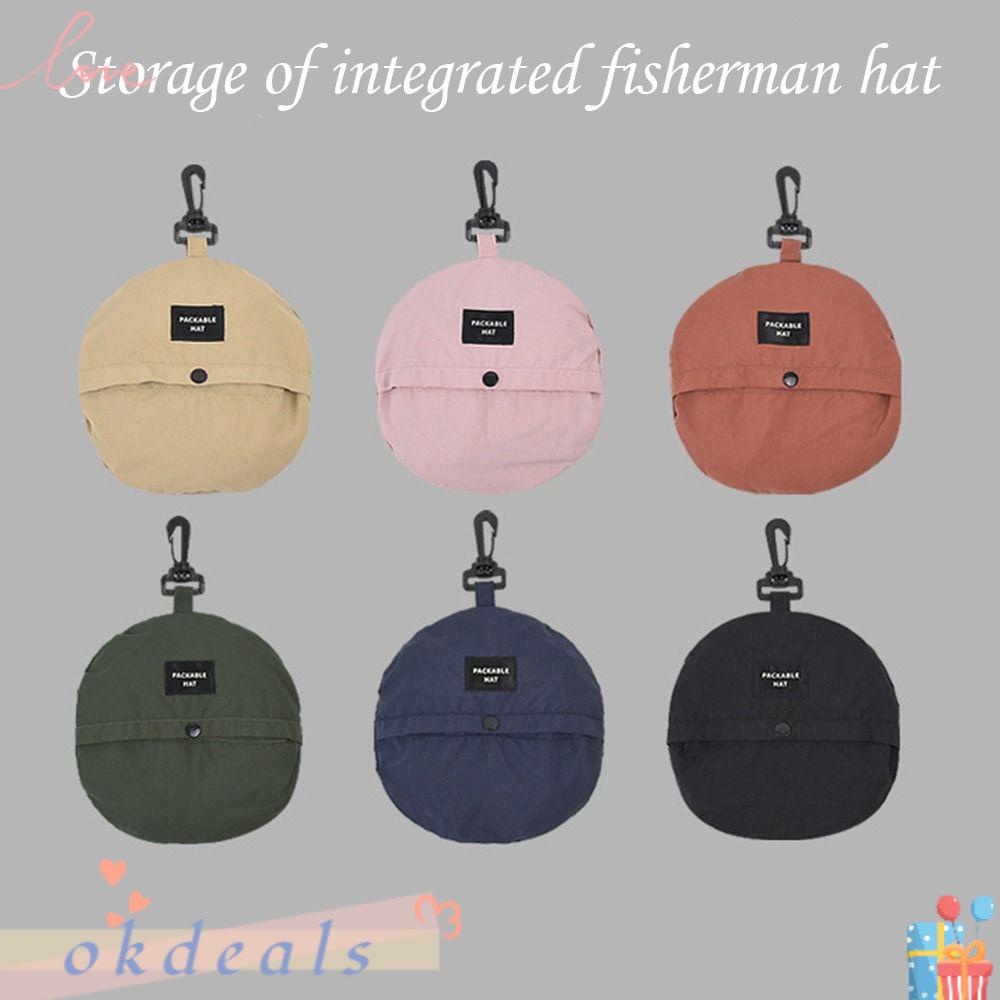 OKDEALS Mũ Bucket Chống Nắng Chống Thấm Nước Nhanh Khô Kèm Túi Đựng Tiện Lợi