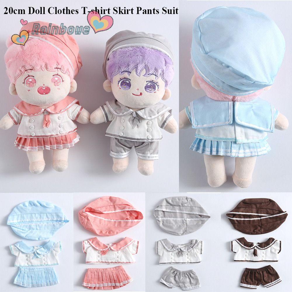 RAINBOW Đầm Cotton 20cm Dễ Thương Dành Cho Búp Bê