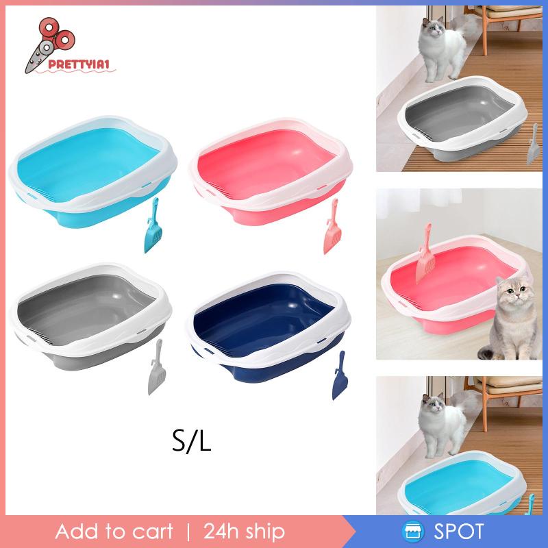 Hộp Vệ Sinh Chống Văng Có Thể Tháo Rời Tiện Dụng Cho Thú Cưng Thỏ / Mèo Cưng