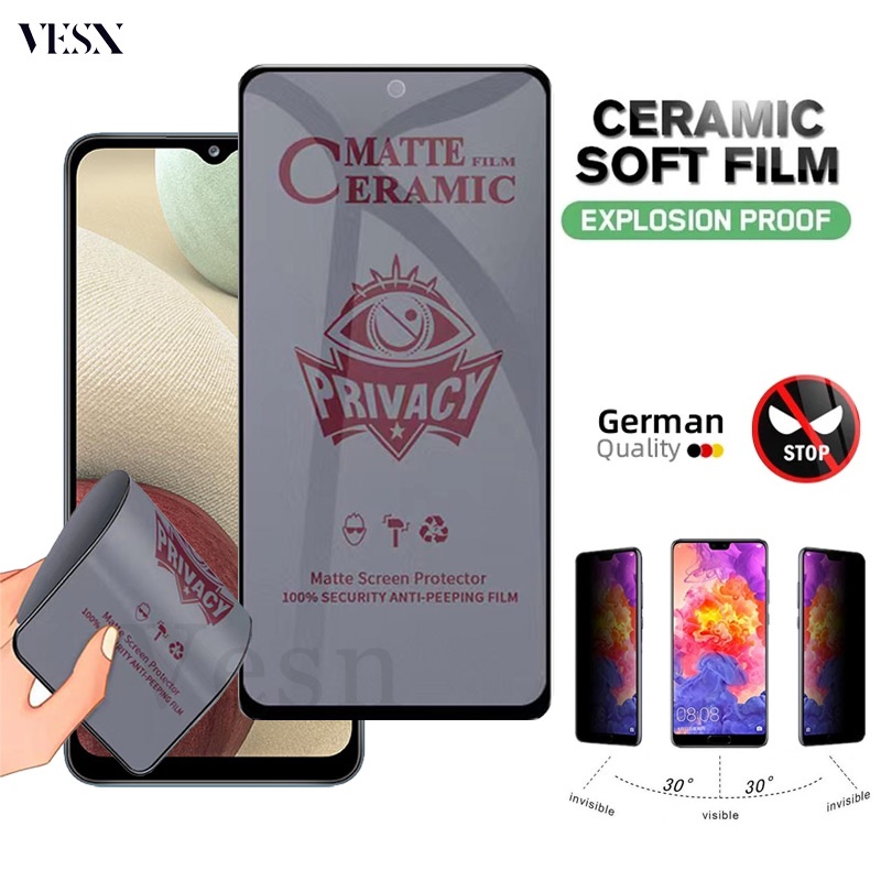 kính cường lực chống nhìn trộm chống bám vân tay dẻo Samsung ss Galaxy A11 A21s A31 A51 A71 M11 M51 A50 A50s A20 A20s A10 A10s A30 A30s A70 A70s 4G 5G 2023