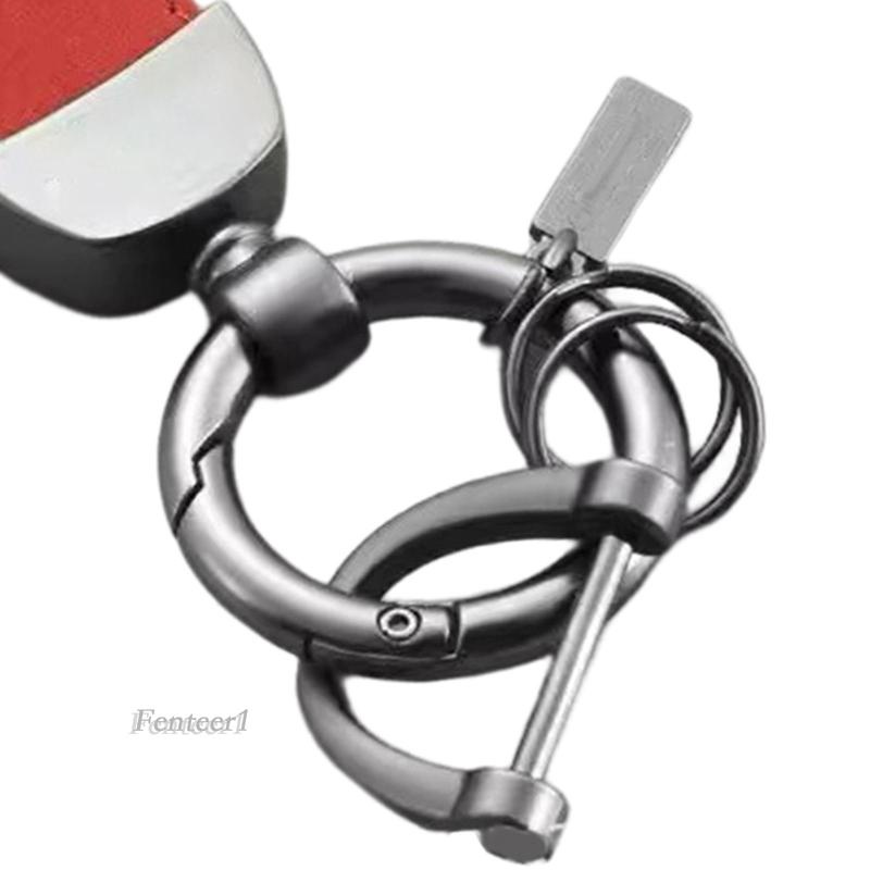 Móc Chìa Khóa Bằng Da PU Chống Mòn Thời Trang Cho Nam