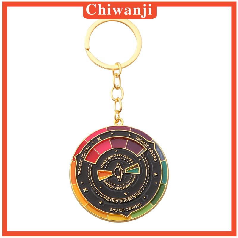 Móc Khóa Hình Bánh Xe Tráng Men 5cm Nhiều Màu Sắc Thời Trang