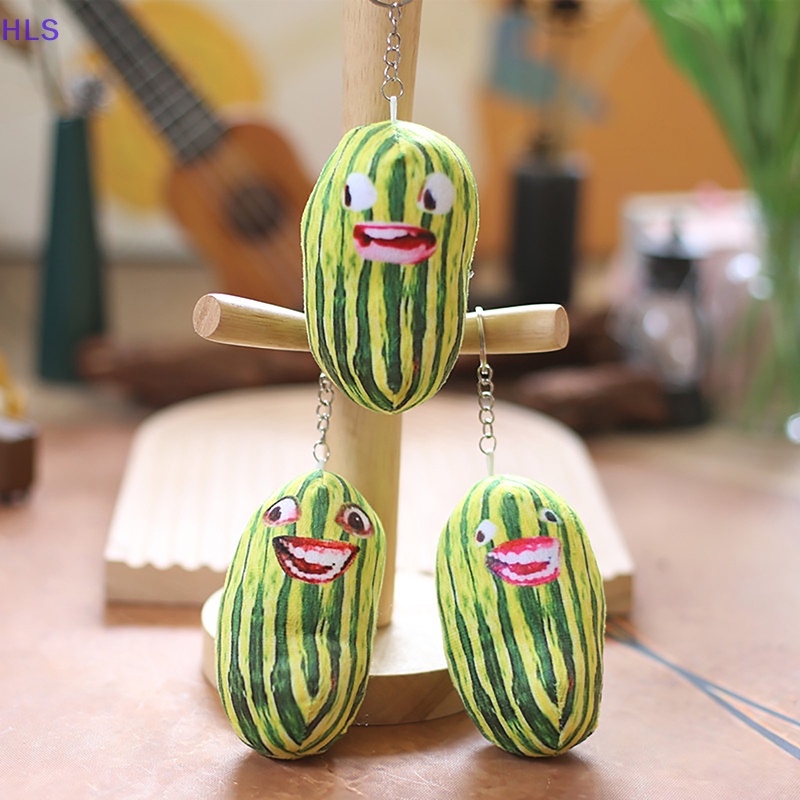 1 Móc Khóa Hình Dưa Hấu Nhồi Bông 12cm Dễ Thương