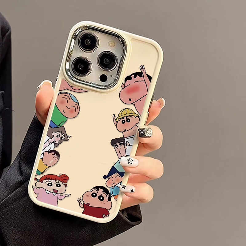 Ốp Điện Thoại Silicon Mềm Chống Sốc Nút Kim Loại Dễ Thương Cho IPhone 14 13 12 11 Pro Max XS X XR 8 + 7 Plus