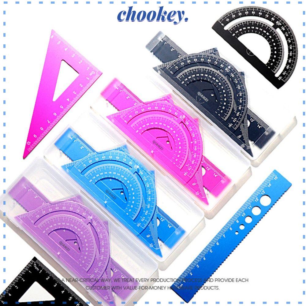 CHOOKEY Thước Vẽ Hình Tam Giác Đa Năng Tiện Dụng Cho Học Sinh