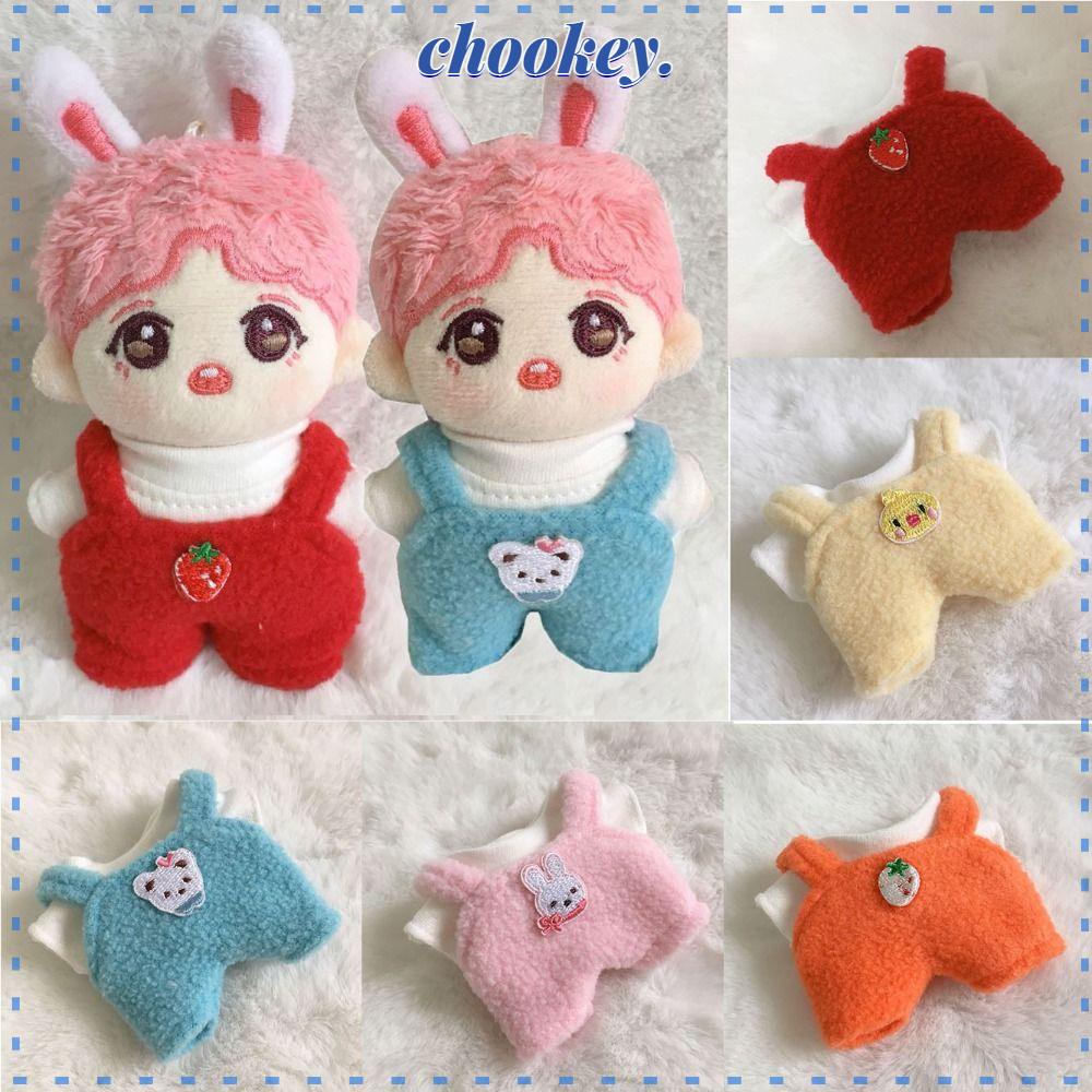 CHOOKEY 1 Bộ Áo Thun Và Quần Yếm Dài 20cm Dành Cho Búp Bê