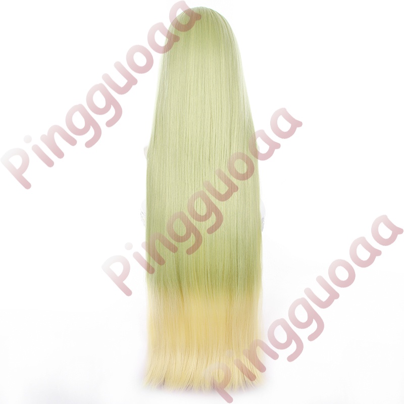 Anime Shiro Seijo to Kuro Bokushi Cecilia Cosplay Wig 90cm Long Staight Gradient Wigs Heat Resistant Synthetic Hair