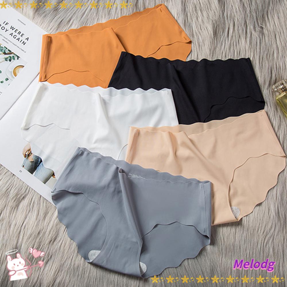 MELODG Quần Lót Lụa Satin Màu Sắc Thời Trang Cho Nữ