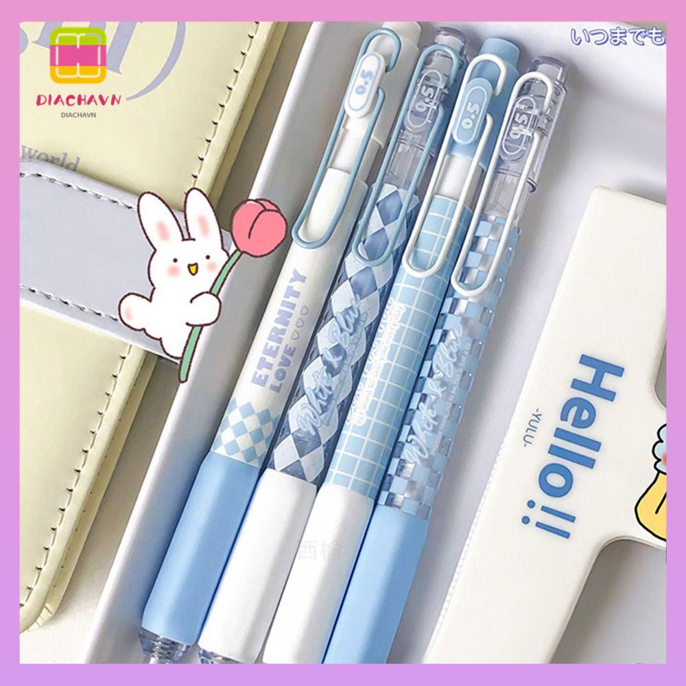 DIACHAVN Set 4 Bút Mực Đen Kiểu Dáng Sáng Tạo