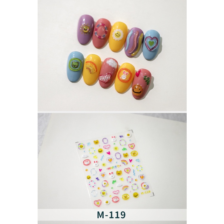 Sticker Dán Móng Tay Thủ Công 5d m119