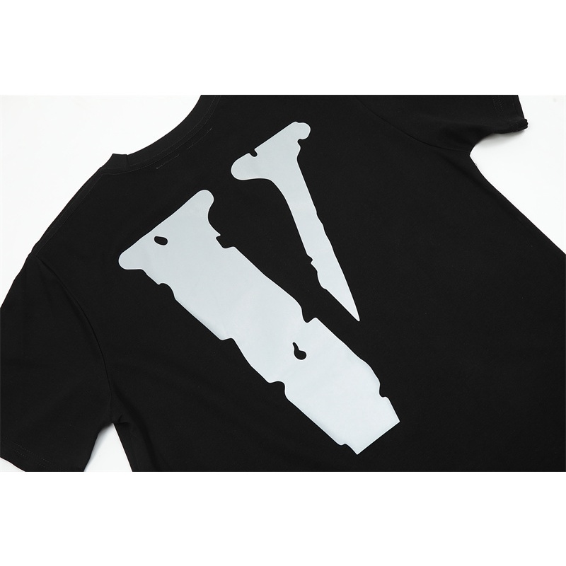 Áo Thun Tay Ngắn Cổ Tròn In Chữ Phản Quang Thời Trang Cho Nam Và Nữ