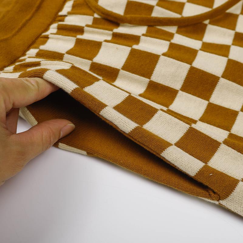 Hàng Mới Về Mới Quần Short Dệt Kim Kẻ Caro Cổ Điển Thời Trang L555V 5 / 4 ShortsTI7RW Cho Nam Và Nữ