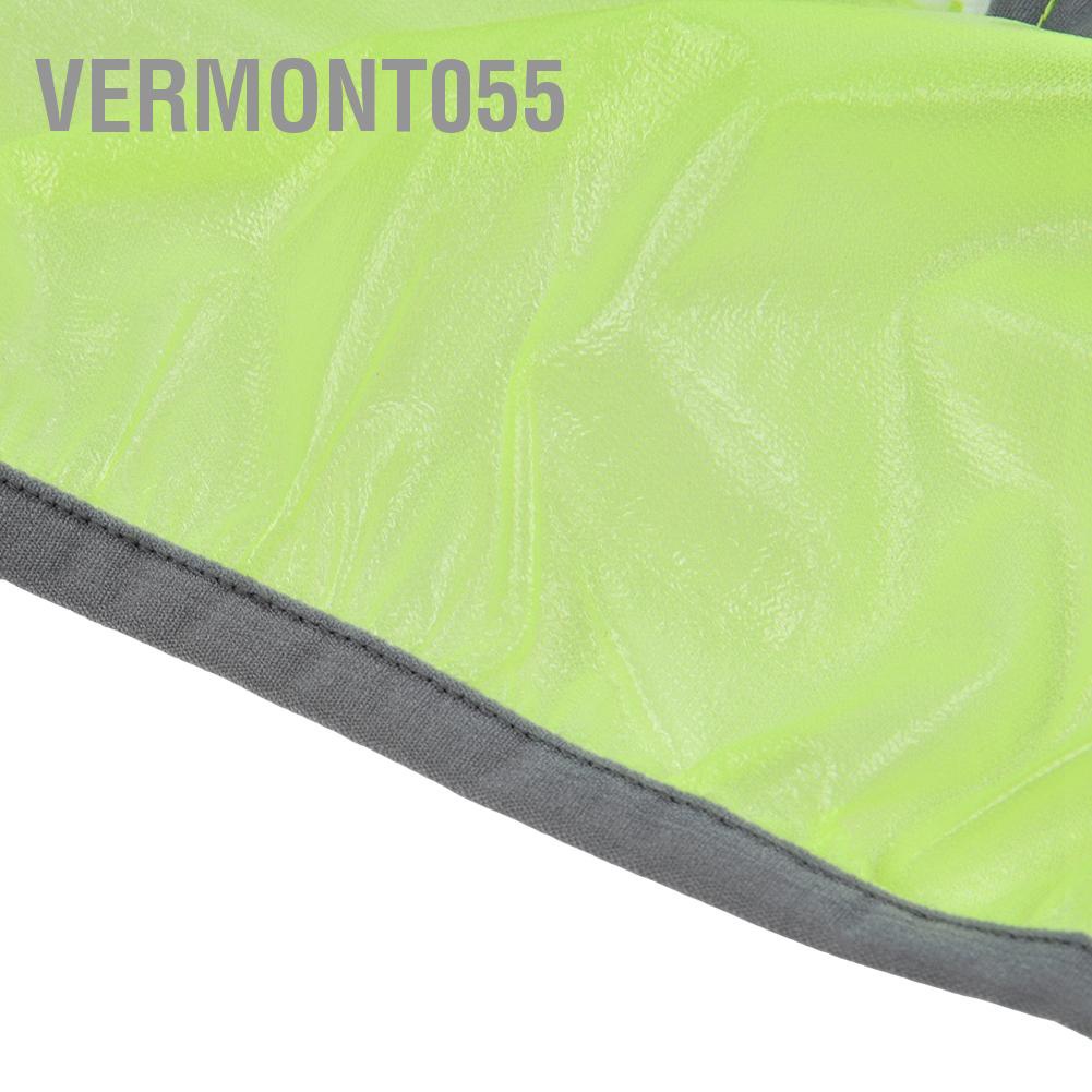 Vermont055 Huỳnh Quang Xanh Unisex Phản Xe Đạp Đi Áo Khoác Thoáng Khí Mưa Có Mũ Trùm Đầu