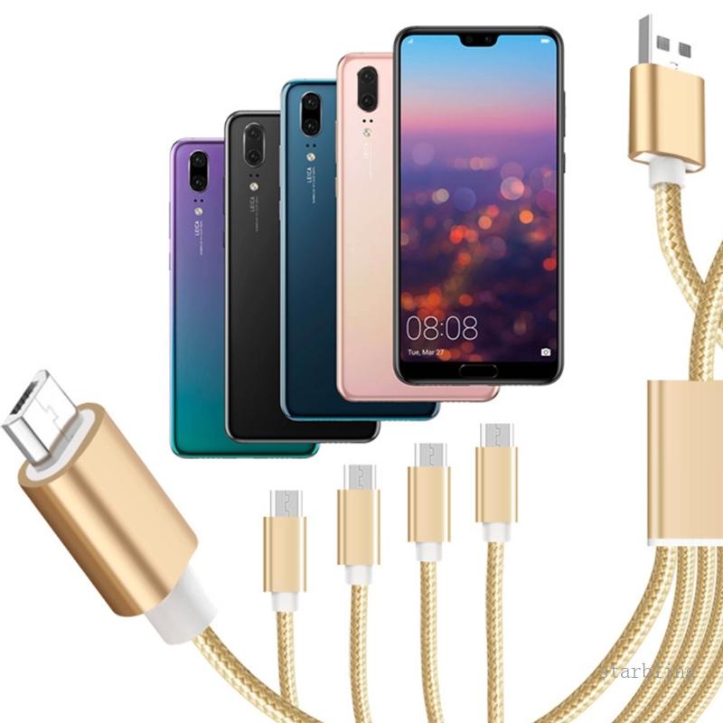 Dây Cáp Chia Cổng Sạc USB 120 200 300cm Sang 5xMicro Tiện Dụng Cho Gia Đình / Văn Phòng