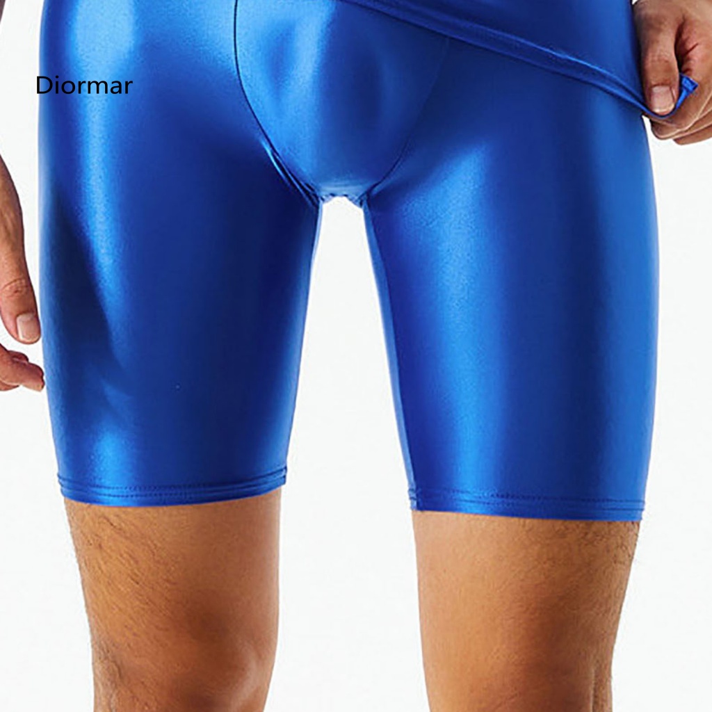 Quần Short Thể Thao Vải Lụa Lạnh Co Giãn Tốt Màu Sắc Đơn Giản Cho Nam