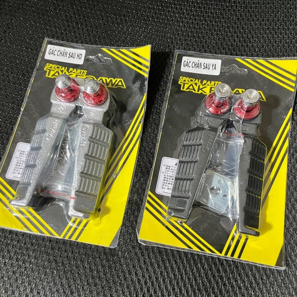 Gác Chân Sau TAKEGAWA TẶNG CỐT SALAYA Gắn Xe HONDA YAMAHA Dream, Wave, Fu Led, Vision, AB ,Nhôm Đúc