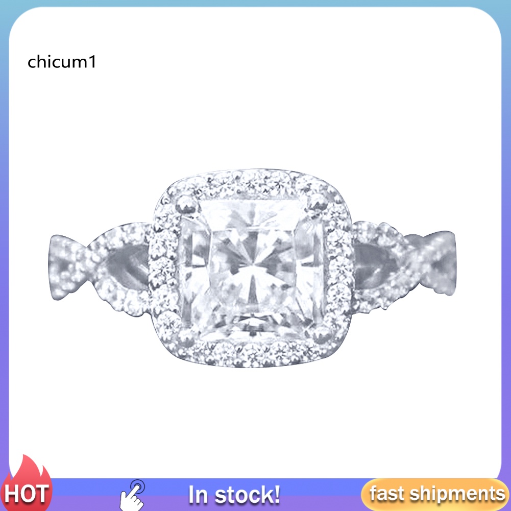 Nhẫn Đính Hôn CC Sang Trọng Cho Nữ