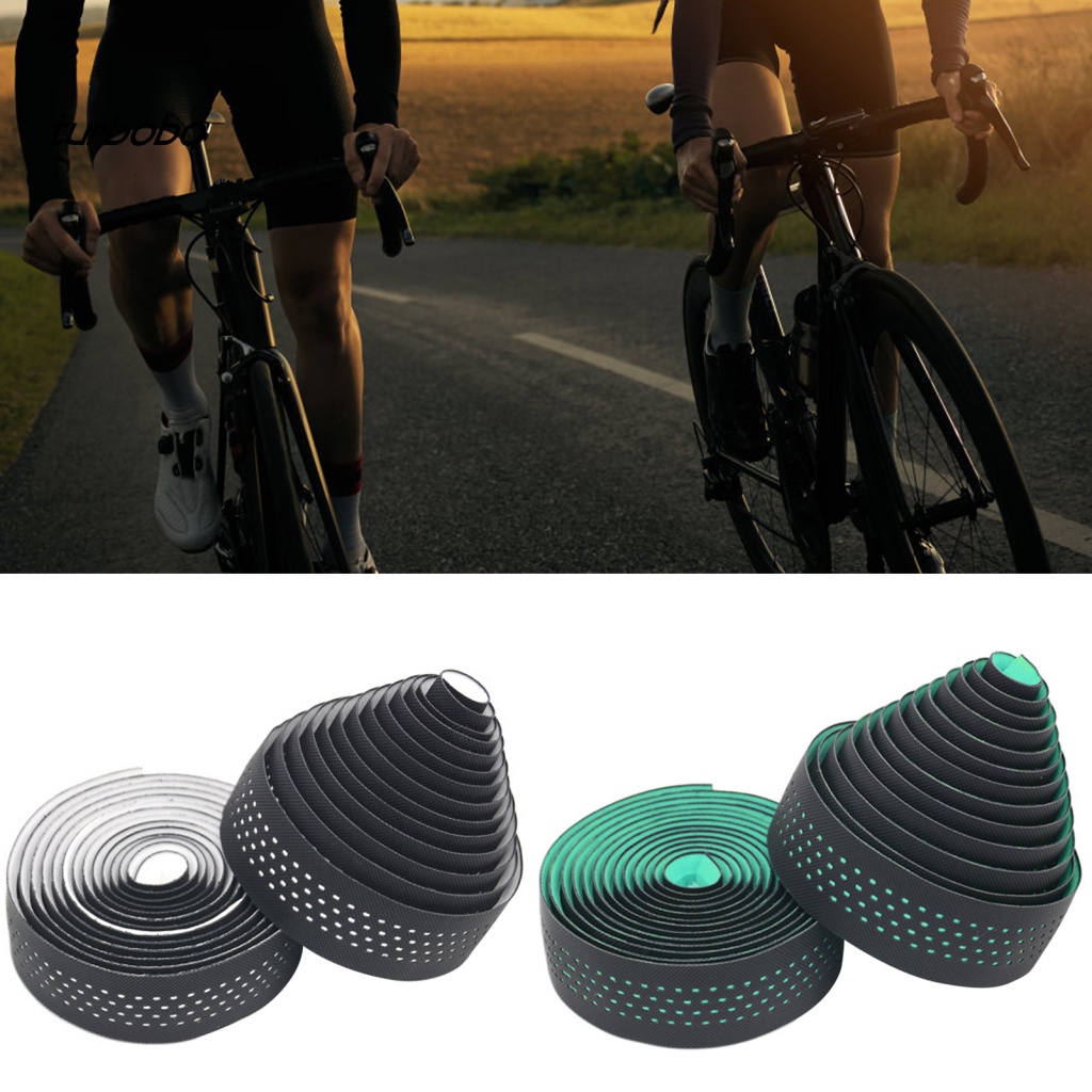 1 Cặp Băng Keo Polyurethane Thoáng Khí Thấm Hút Mồ Hôi Độ Dính Cao Có Lỗ Gắn Xe Đạp