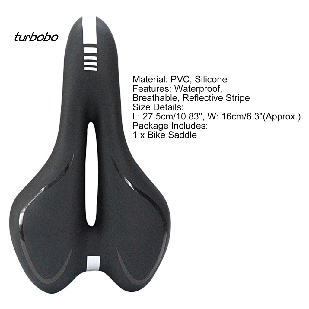 Yên Xe Đạp Kẻ Sọc Phản Quang Mềm Mại Co Giãn Thoáng Khí Chống Sốc Chống Nước