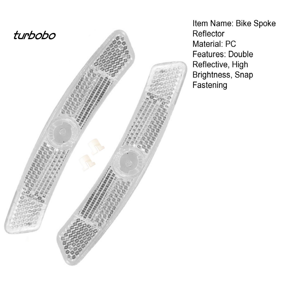 1 Bộ Ống Phản Quang Gắn Căm Xe Đạp Xoay 170 Độ