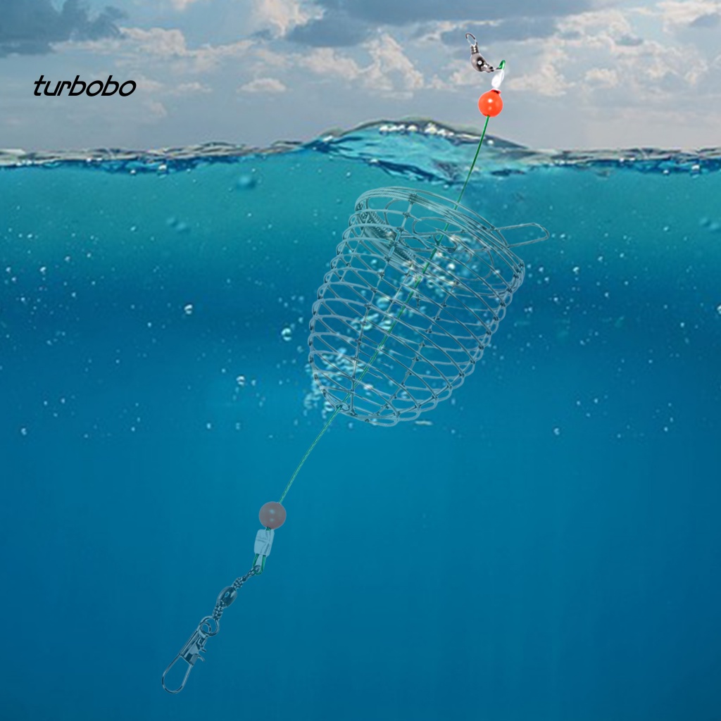 Lồng Đựng Mồi Câu Cá Bằng Thép Không Gỉ Có Lò Xo Chống Mòn Tiện Dụng