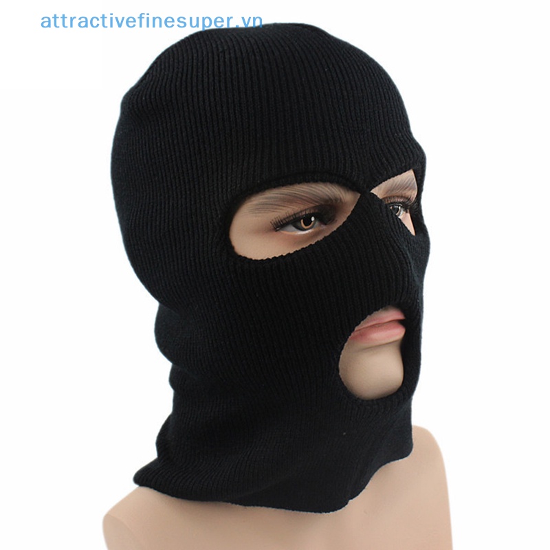 Afs Khẩu Trang Dệt Kim 3 Lỗ Che Phủ Toàn Mặt Giữ Ấm Mùa Đông Thời Trang Thể Thao Ngoài Trời