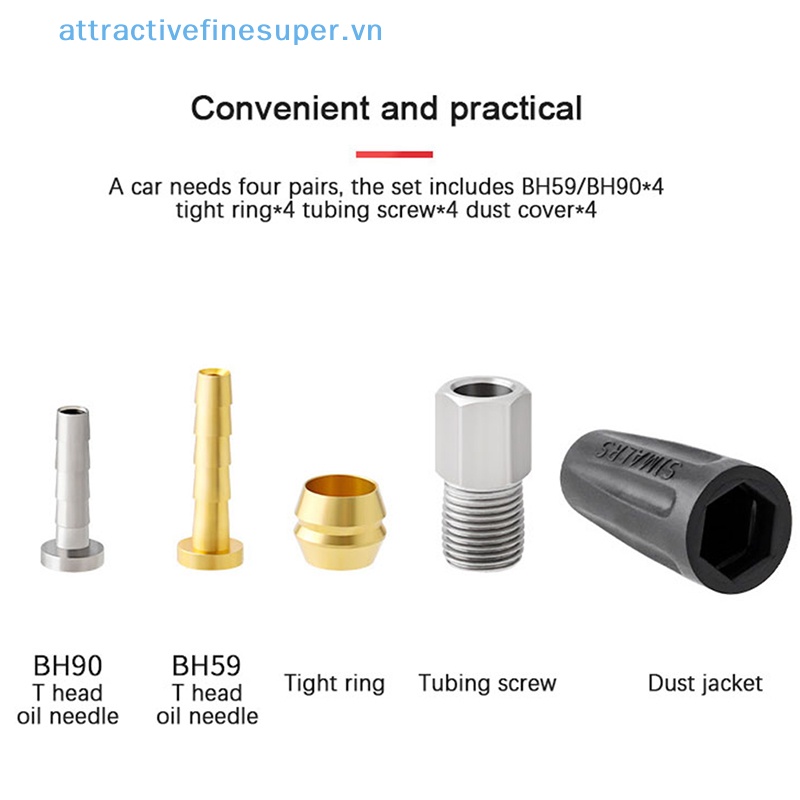 Afs Ống Bơm Dầu Thủy Lực Hình Chữ T Cho Phanh Đĩa Xe Đạp