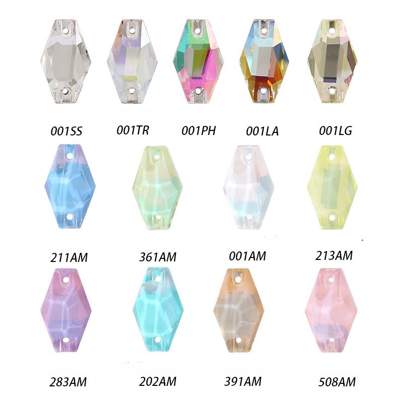 Nút Pha Lê Hình Lọ Hoa May Giày / Túi Xách Thiết Kế Tinh Tế Thiết Kế Mới