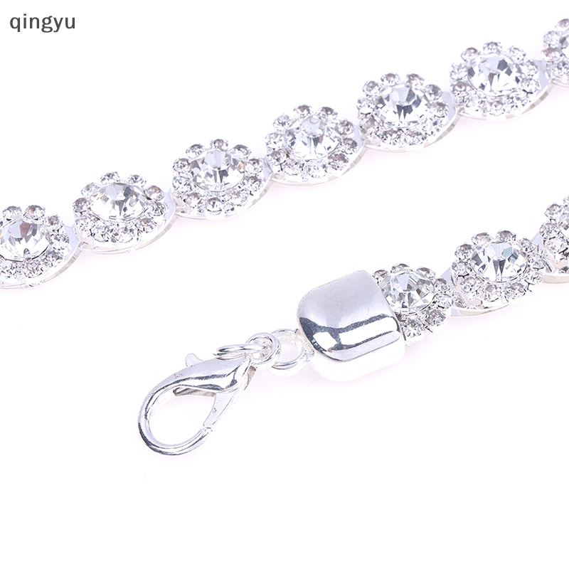 Thắt Lưng Dây Xích Trong Suốt Đính Đá Trang Trí Mới Cho Nữ