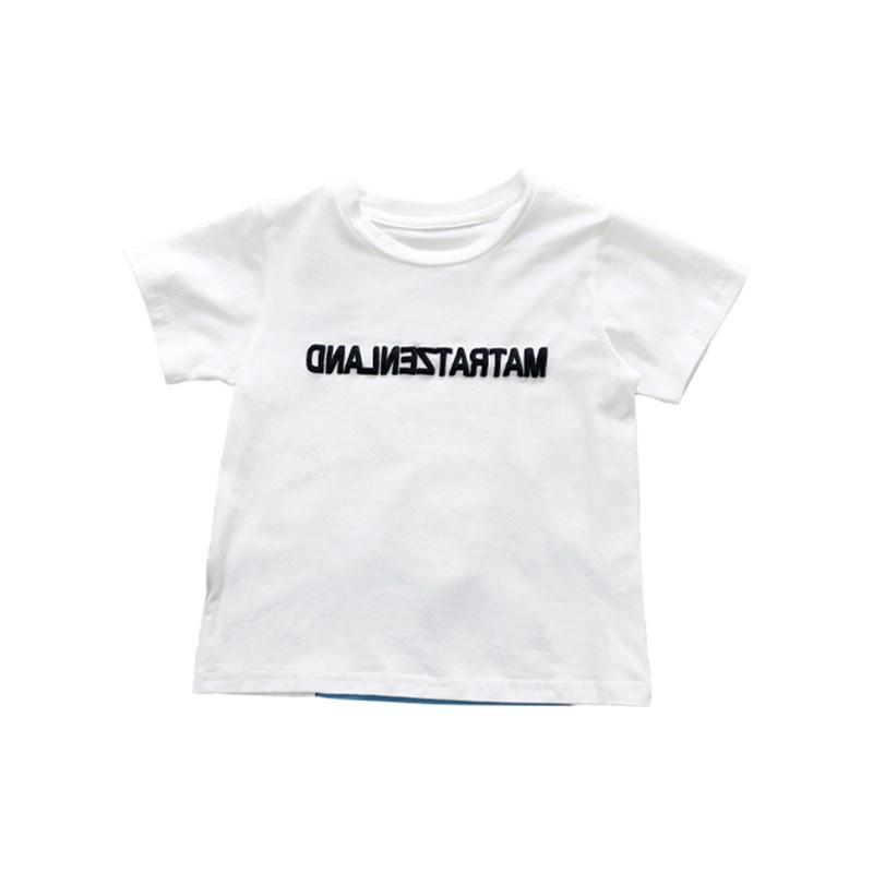 Áo Thun cotton Ngắn Tay In Hình Thời Trang Hè Hàn Quốc Dành Cho Bé Trai 2023