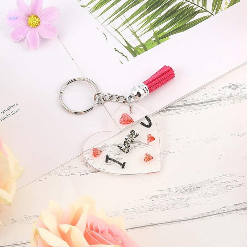 Móc Khóa Acrylic Trong Suốt Hình Tròn Có Lỗ Tiện Dụng