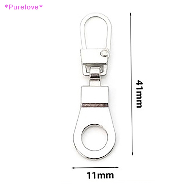 Set 5 Đầu Khóa Kéo Thay Thế Bằng Kim Loại Dành Cho Ba Lô / Ví Có Thể Tháo Rời Mới