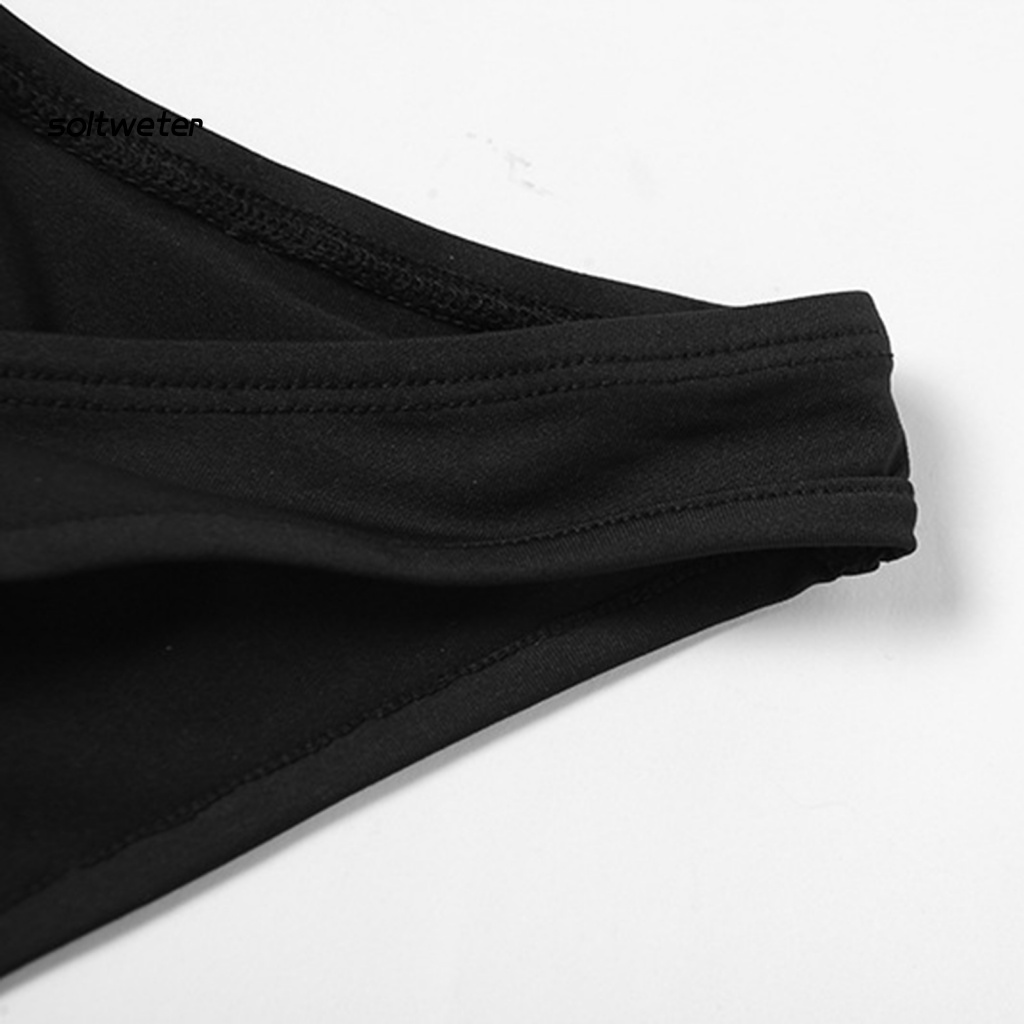 Weird Puss Bộ Đồ Bơi Bikini 2 Mảnh Hở Vai Thoải Mái Dạng Xẻ Tà Thời Trang Cho Nữ