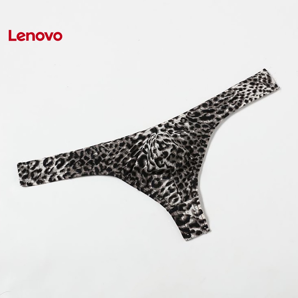 Quần Lót Chữ T Thoáng Khí In Họa Tiết Da Báo Quyến Rũ Cho Nam