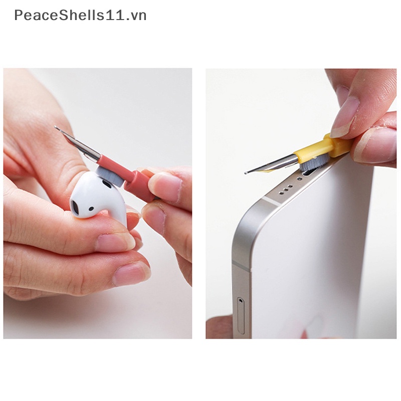 Bộ Cọ Làm Sạch Tai Nghe / Giá Đỡ Điện Thoại / Máy Tính Bảng / Laptop 3 Trong 1 PeaceShells al