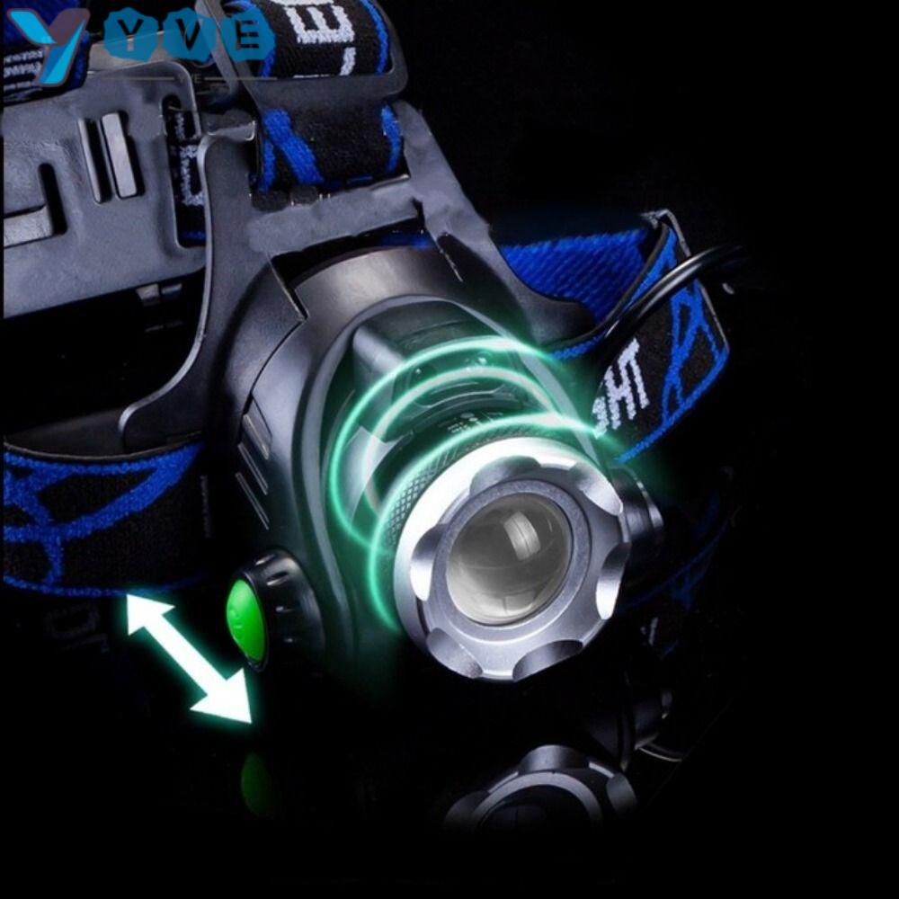 YVE Đèn Pha LED Công Suất Cao 2x18650 Bằng Hợp Kim Nhôm Chống Thấm Nước Có Cảm Biến Chất Lượng Cao