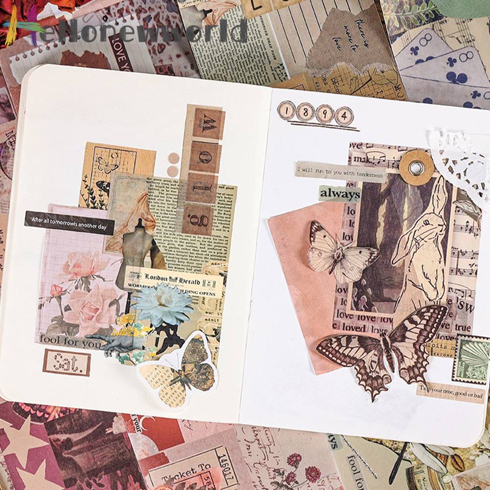 Cuộn Băng Keo Washi Nhiều Màu Phong Cách Vintage