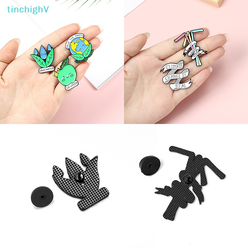 [TinchighV] Trâm Cài Áo Bảo Vệ Trái Đất Tráng Men Cho Quần Áo / Túi Xách [Mới