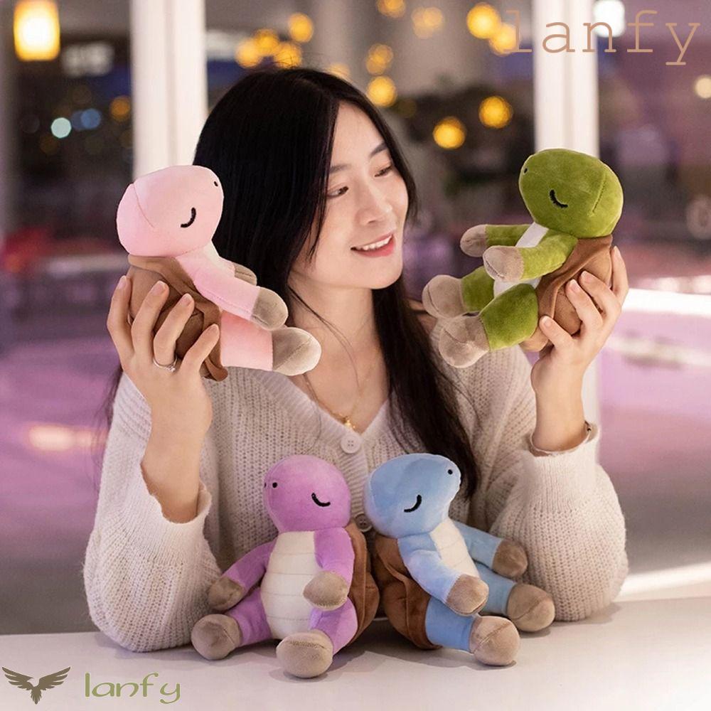 LANFY Rùa Nhồi Bông Mềm Mại Trang Trí Nhà Cửa