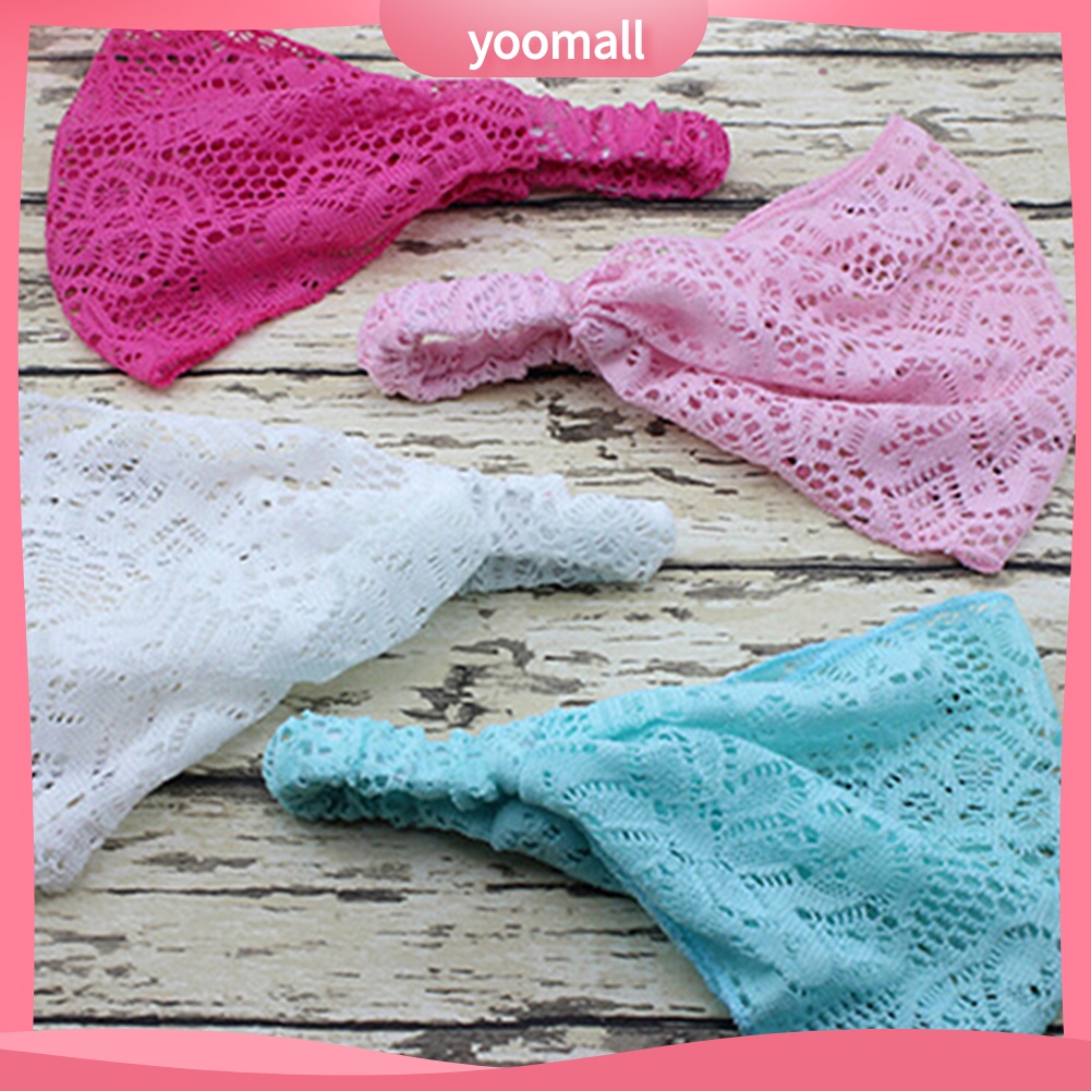 Băng Đô Ren Co Giãn Thời Trang Cho Bé Gái