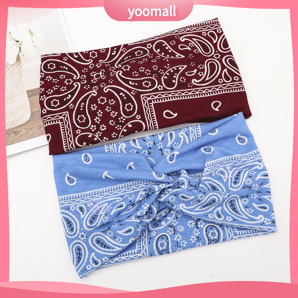 Băng Đô Cài Tóc Unisex Bản Rộng Co Giãn Cài Nút Hỗ Trợ Luyện Tập Yoga / Thể Hình