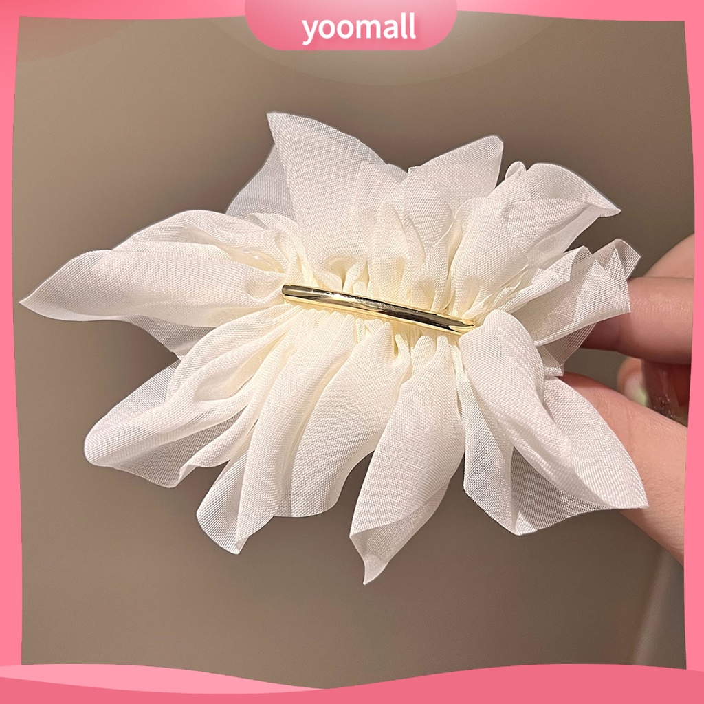 Kẹp Tóc Hình Hoa Lớn Không Trơn Cho Bé Gái