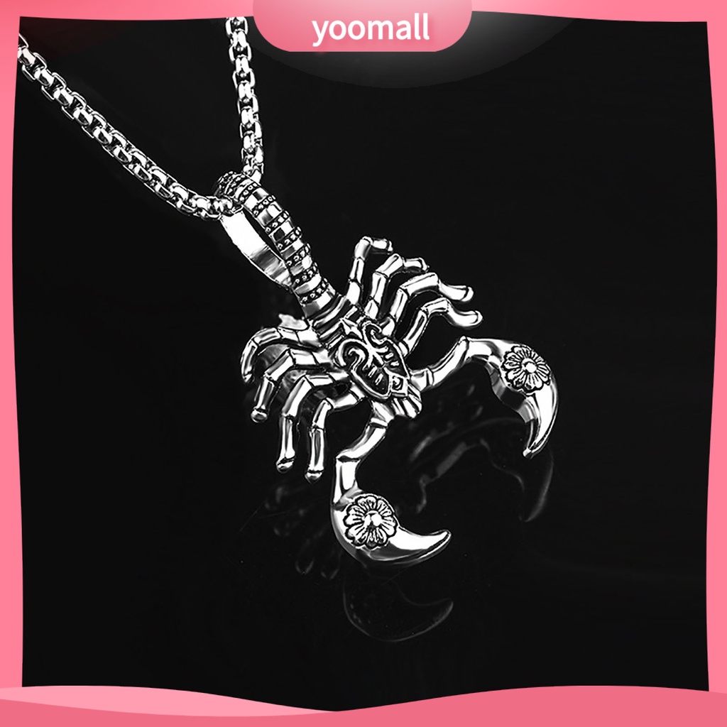 Vòng cổ Hợp Kim Cứng Mặt Hình Bọ Cạp Rỗng Unisex