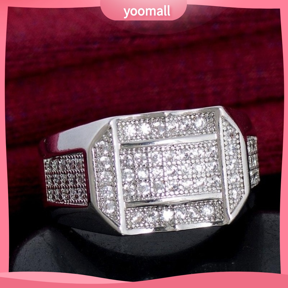 Nhẫn Đính Đá Thời Trang Sang Trọng Cho Nam