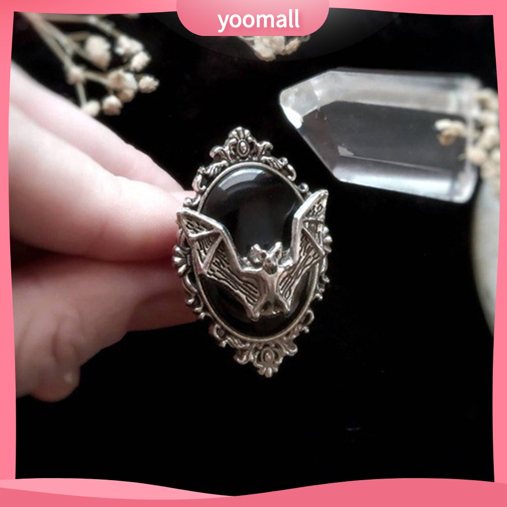 Vòng cổ / Nhẫn / Khuyên Tai Mặt Hình Dơi Đính Đá Giả Thời Trang Unisex